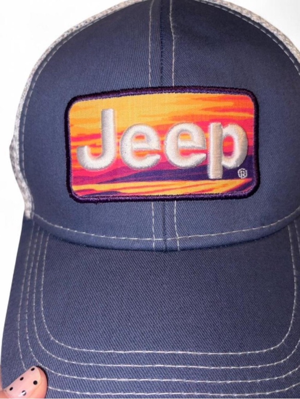 Jeep Point Break Navy Cap with Sunset Patch